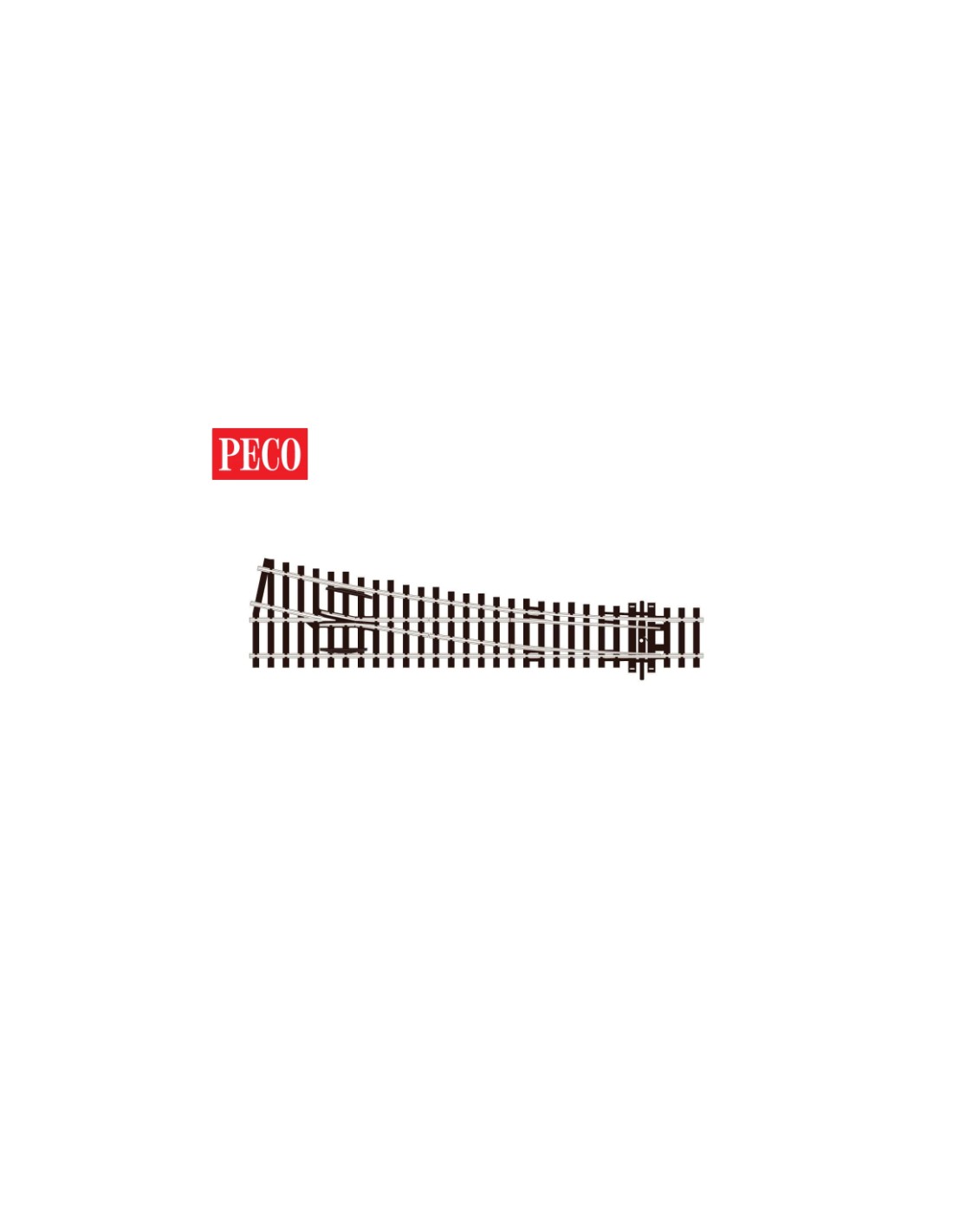 PECO SL-95 - Scambio destro non polarizzato codice 100 - 2,5 mm